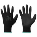 vidaXL Arbeitshandschuhe 12 pcs Schwarz 11 / XXL Polyester