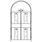 vidaXL Gartenbogen Uni Schwarz 115 x 37 x 226 cm