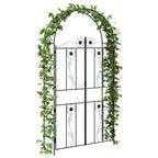 vidaXL Gartenbogen Uni Schwarz 115 x 37 x 226 cm