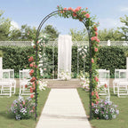vidaXL Gartenbogen Floral Schwarz 115 x 37 x 231 cm