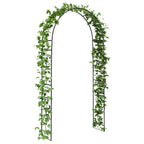 vidaXL Gartenbogen Floral Schwarz 115 x 37 x 231 cm