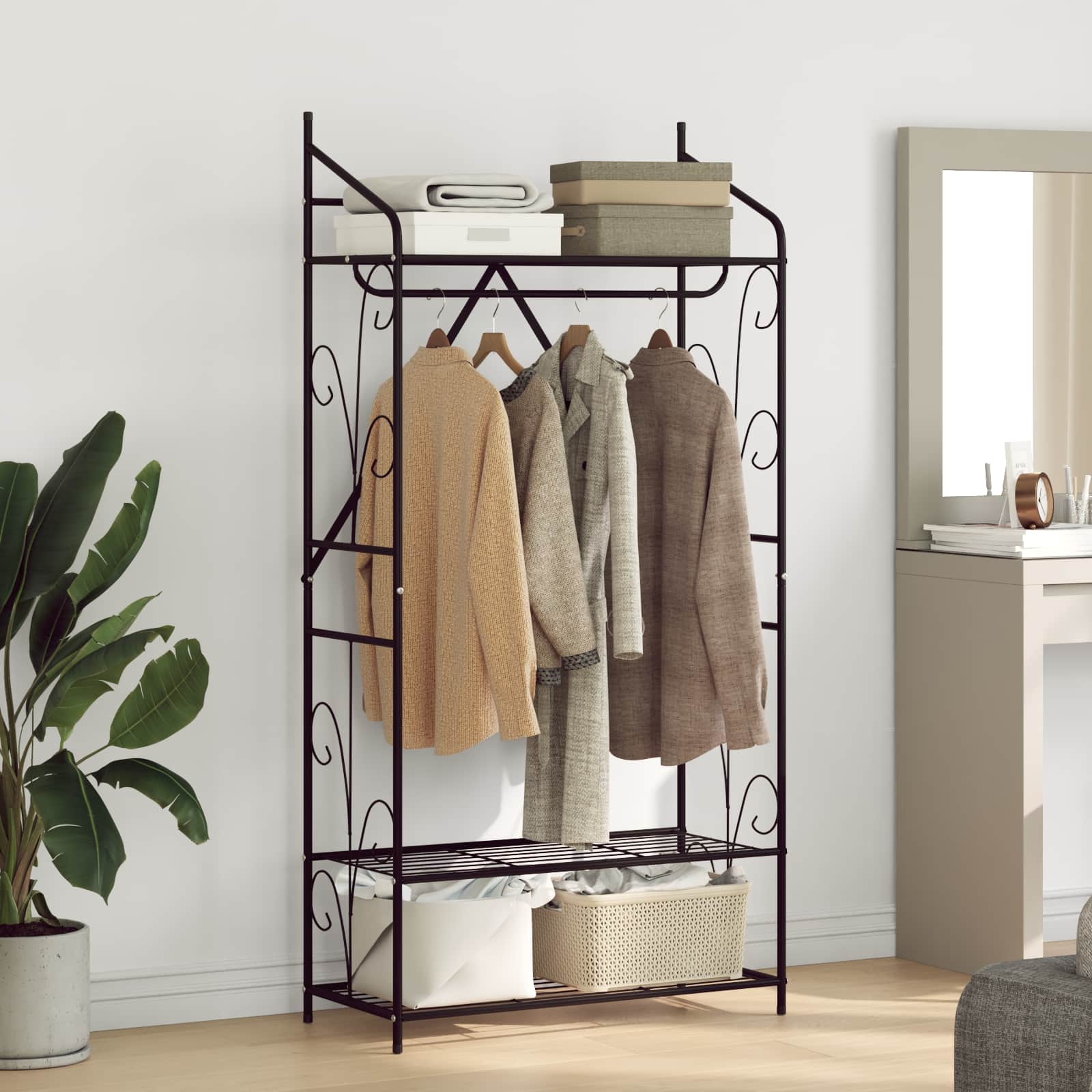 vidaXL Offener Kleiderschrank Uni 78 x 36 x 158 cm