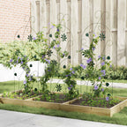 vidaXL Gartenzaun 3 pcs Grün 112 x 39,5 cm Stahl