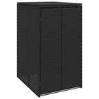 vidaXL Mülltonnenbox Schwarz 65 x 80 x 115 cm Polyethylen