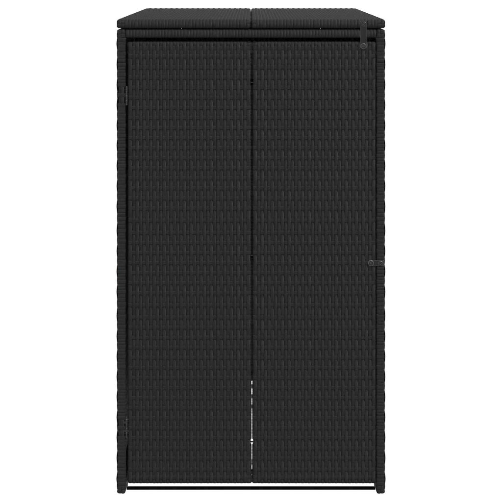 vidaXL Mülltonnenbox Schwarz 65 x 80 x 115 cm Polyethylen