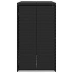 vidaXL Mülltonnenbox Schwarz 65 x 80 x 115 cm Polyethylen