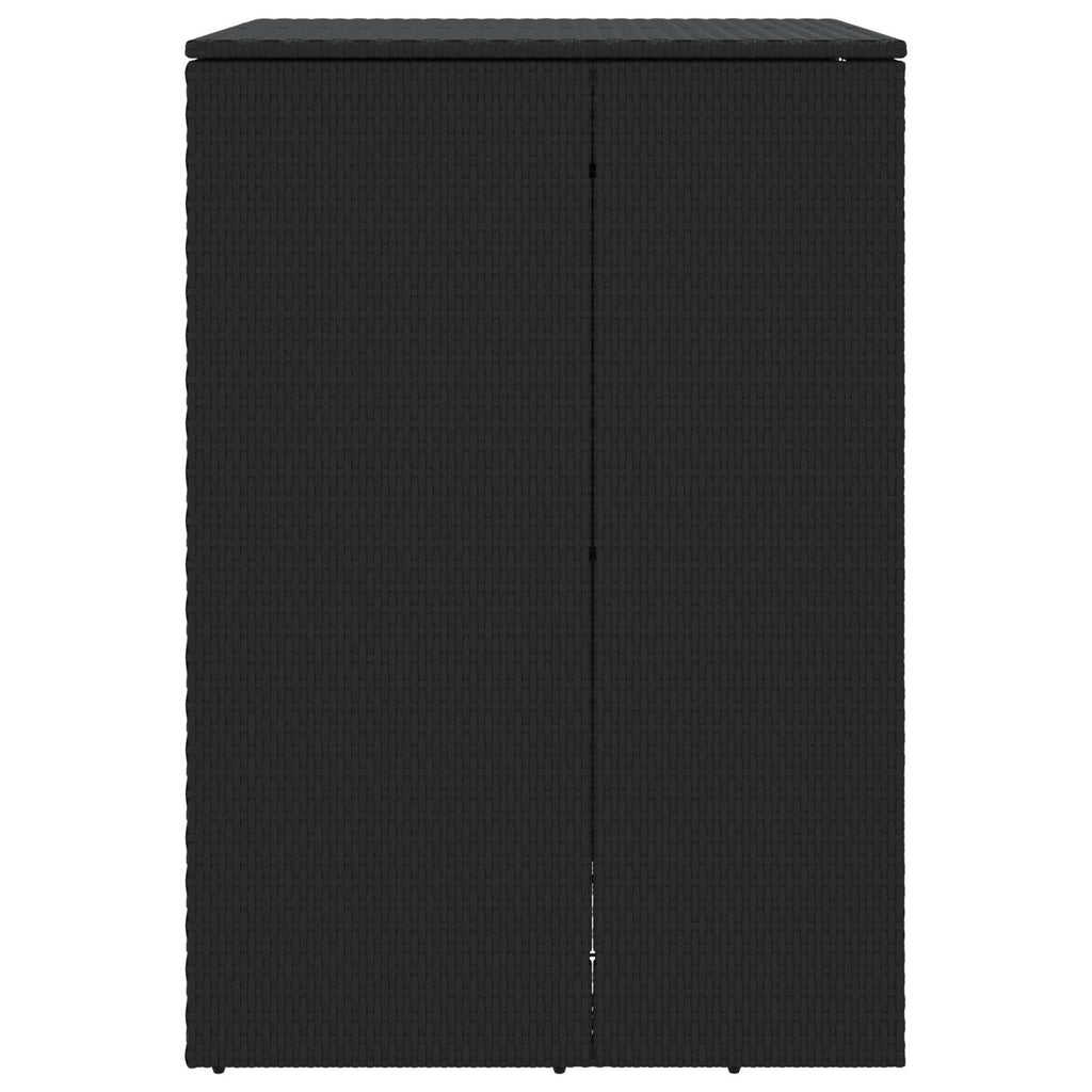 vidaXL Mülltonnenbox Schwarz 65 x 80 x 115 cm Polyethylen