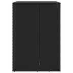 vidaXL Mülltonnenbox Schwarz 65 x 80 x 115 cm Polyethylen
