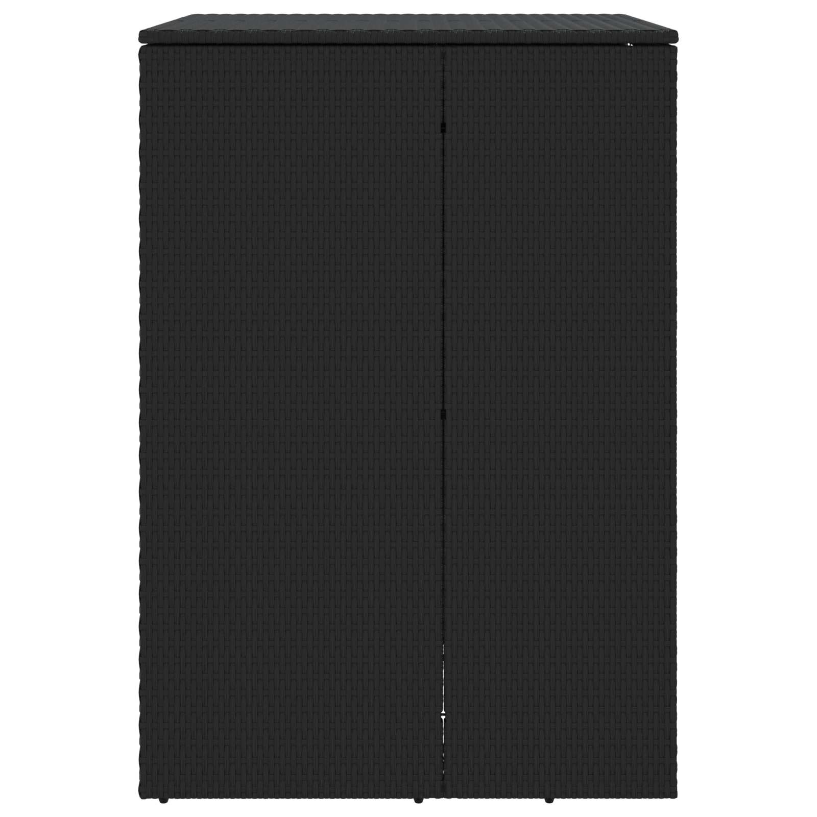 vidaXL Mülltonnenbox Schwarz 65 x 80 x 115 cm Polyethylen