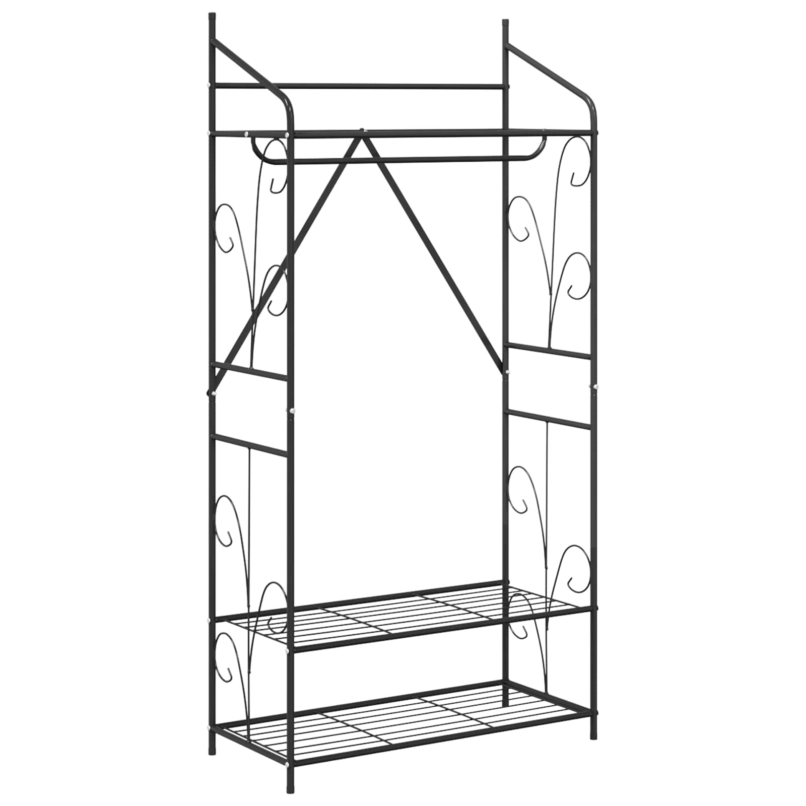 vidaXL Offener Kleiderschrank Uni 2 pcs 78 x 36 x 158 cm