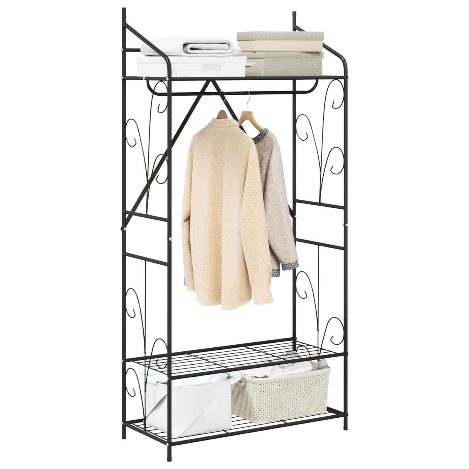 vidaXL Offener Kleiderschrank Uni 2 pcs 78 x 36 x 158 cm