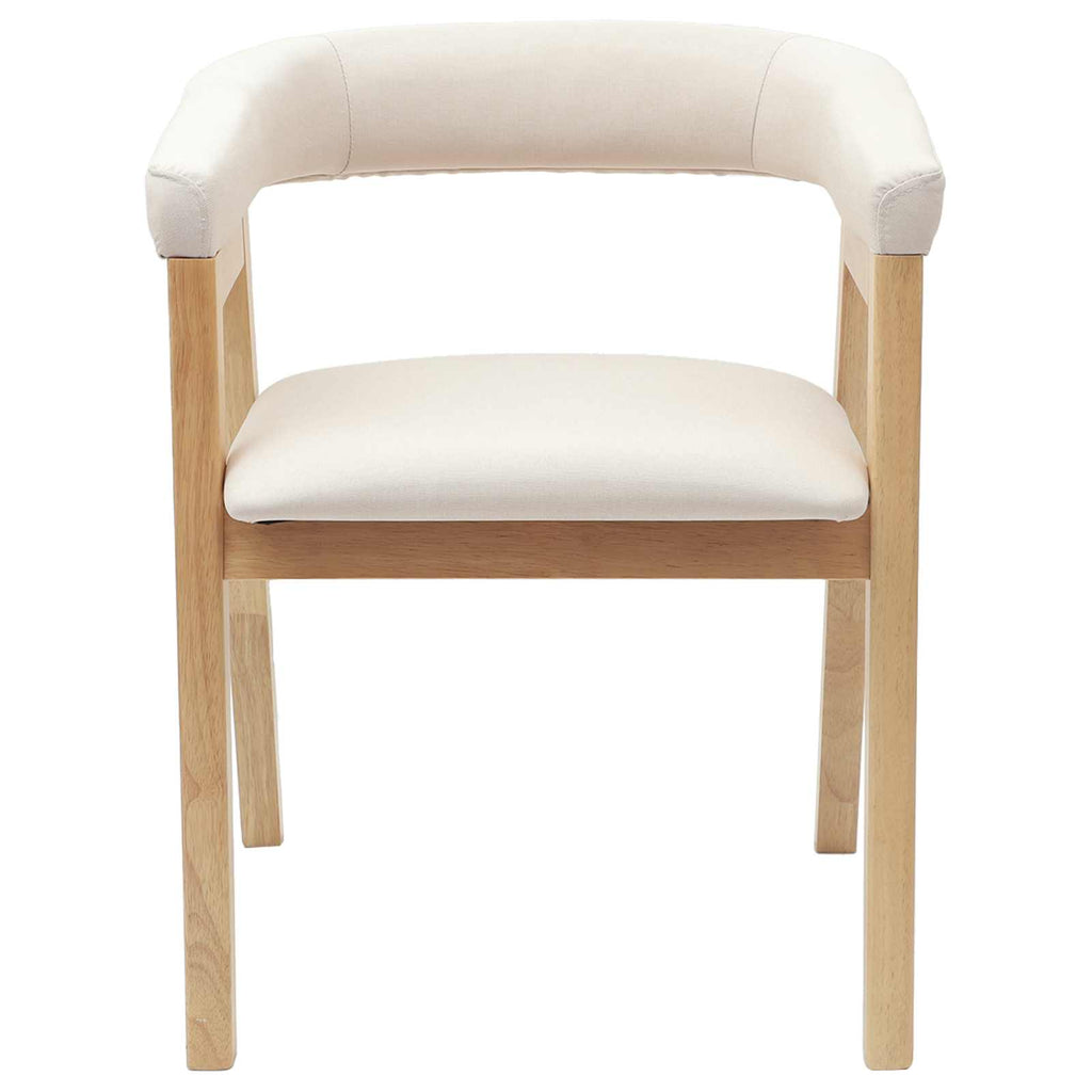 vidaXL Esszimmerstühle 2 pcs Natur 54 x 57 x 73 cm Massives Gummiholz