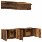 vidaXL TV-Einheiten Wandmontiert 6 pcs Altholz Holzwerkstoff