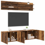 vidaXL TV-Einheiten Wandmontiert 6 pcs Altholz Holzwerkstoff