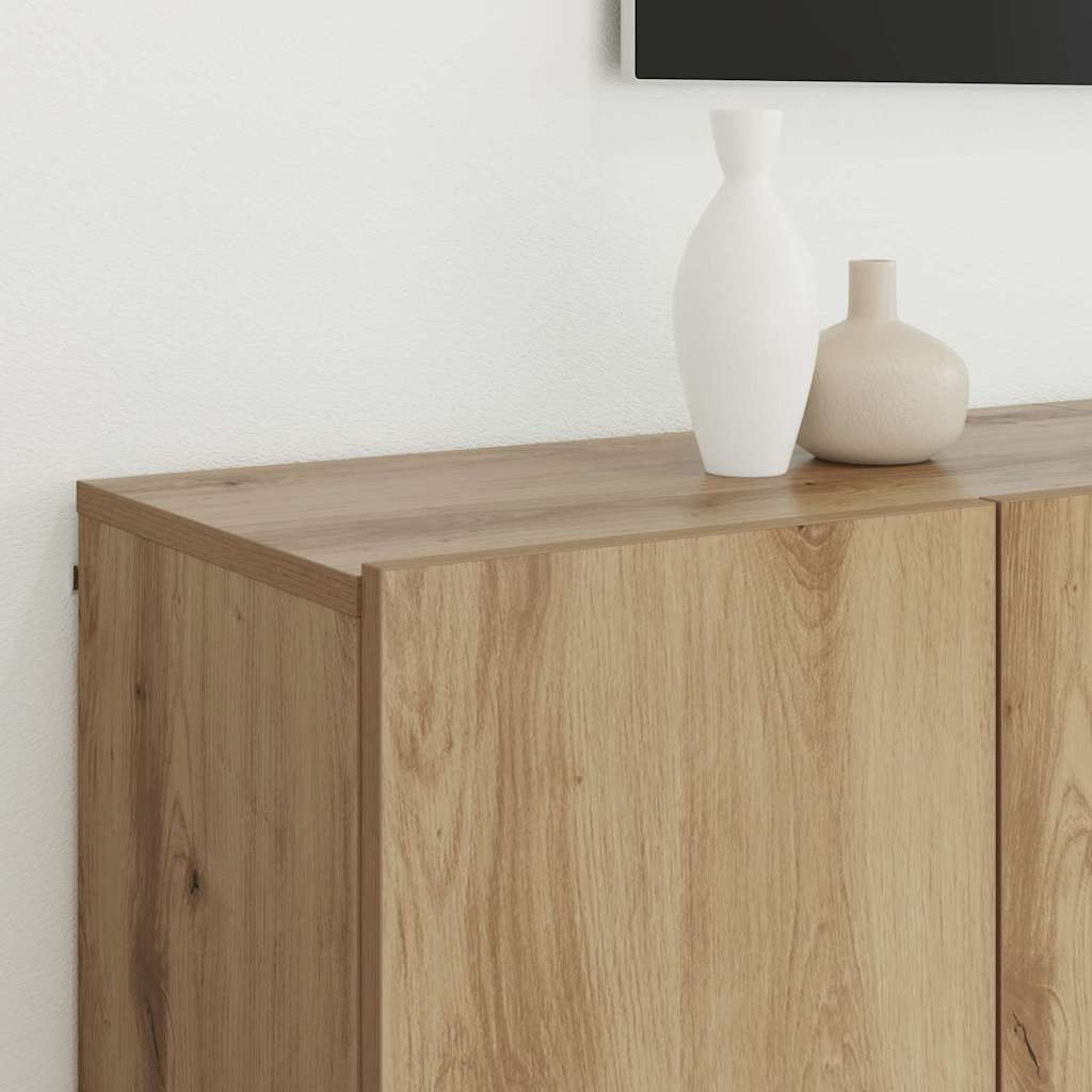 vidaXL TV-Einheiten Wandmontiert 6 pcs Artisan-Eiche Holzwerkstoff