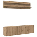 vidaXL TV-Einheiten Wandmontiert 6 pcs Artisan-Eiche Holzwerkstoff