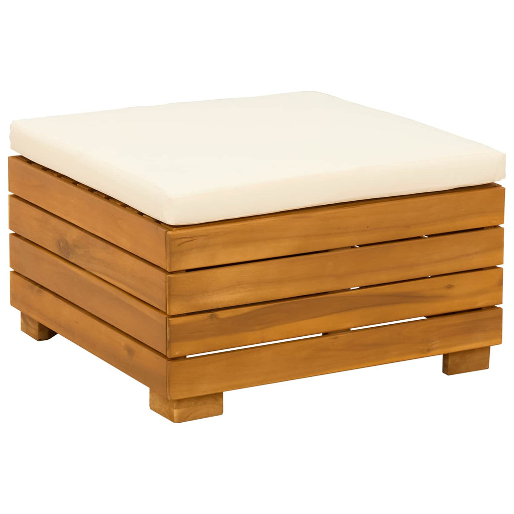 vidaXL Outdoor-Sofagarnitur 11 Stück Braun Massivholz Akazie