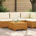 vidaXL Garten-Beistelltisch Massivholz Akazie Braun 60 x 60 x 30 cm