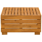 vidaXL Garten-Beistelltisch Massivholz Akazie Braun 60 x 60 x 30 cm