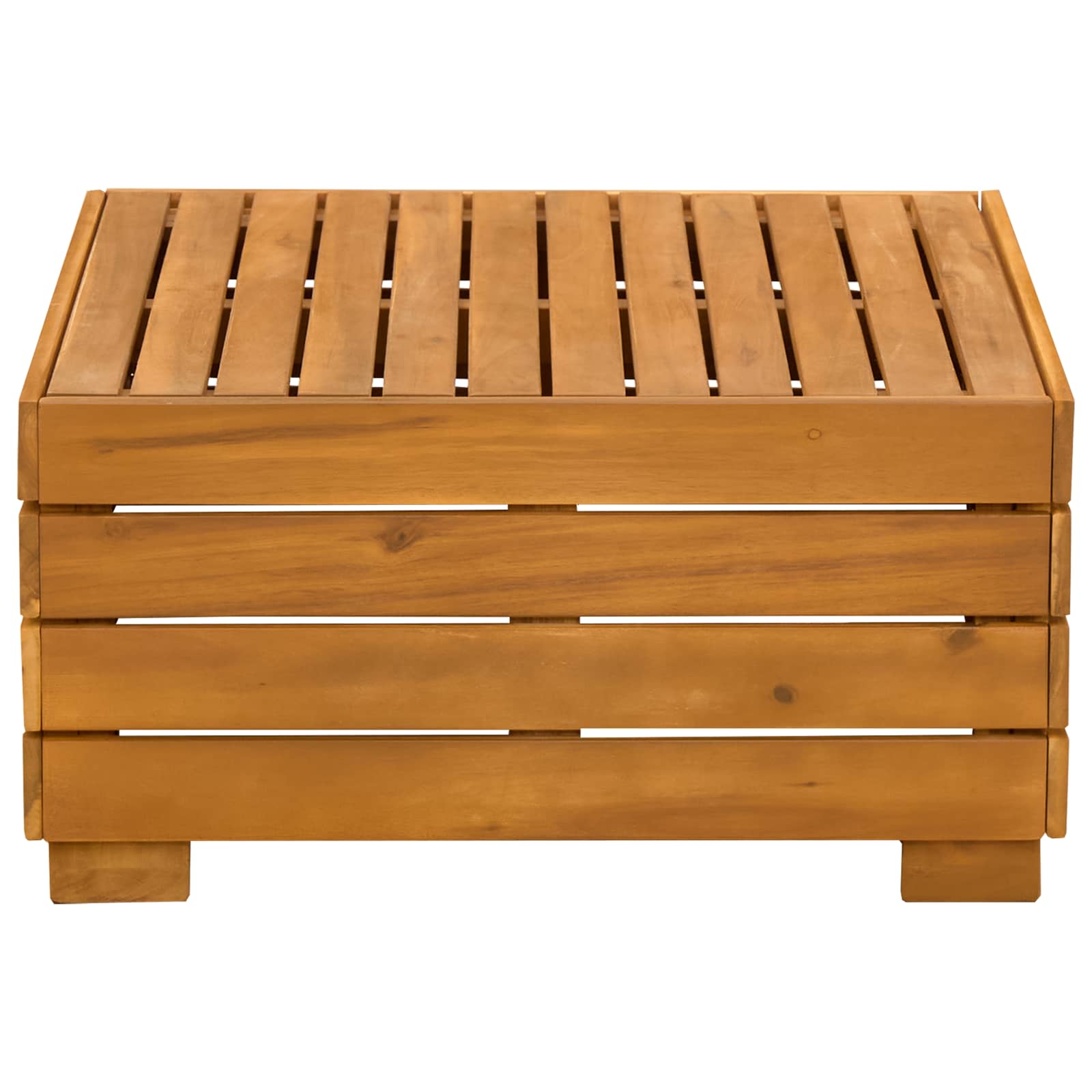 vidaXL Garten-Beistelltisch Massivholz Akazie Braun 60 x 60 x 30 cm