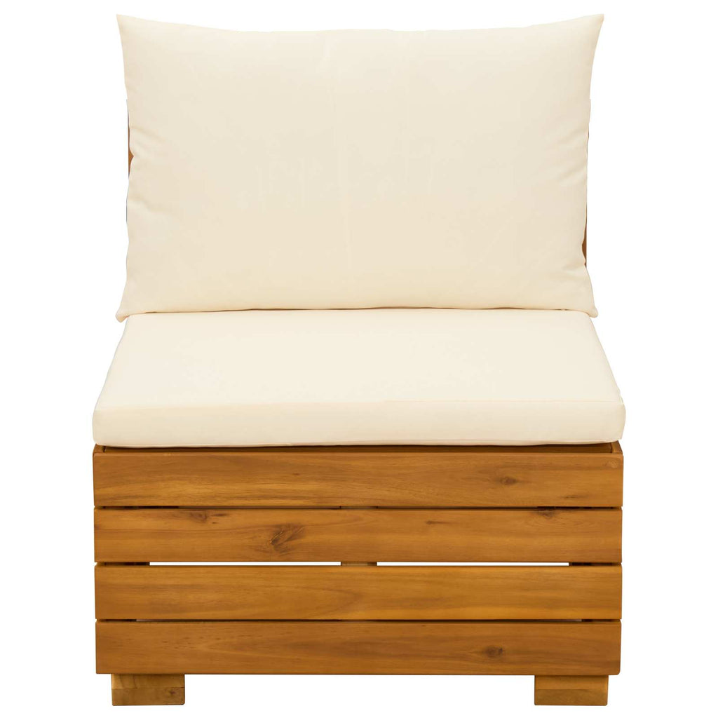 vidaXL Garten-Lounge-Set mit Kissen 2 Stück Braun Massivholz Akazie
