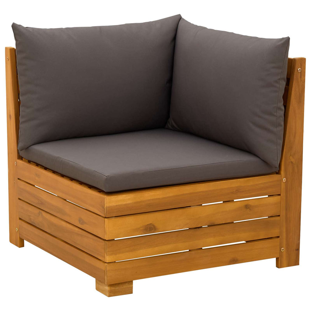 vidaXL 2-tlg. Garten-Lounge-Set aus massivem Akazienholz Braun