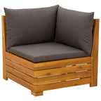 vidaXL 2-tlg. Garten-Lounge-Set aus massivem Akazienholz Braun