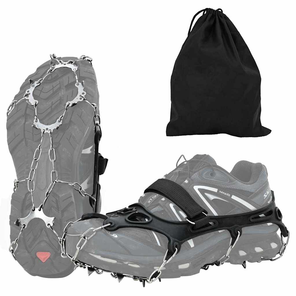 vidaXL Eiskrallen für Schuhe Schwarz S