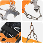 vidaXL Eiskrallen für Schuhe Orange L