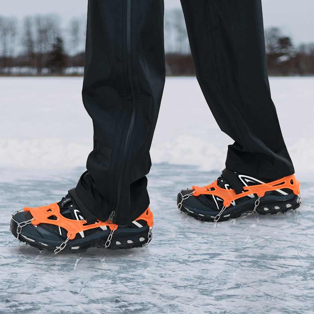 vidaXL Eiskrallen für Schuhe Orange L