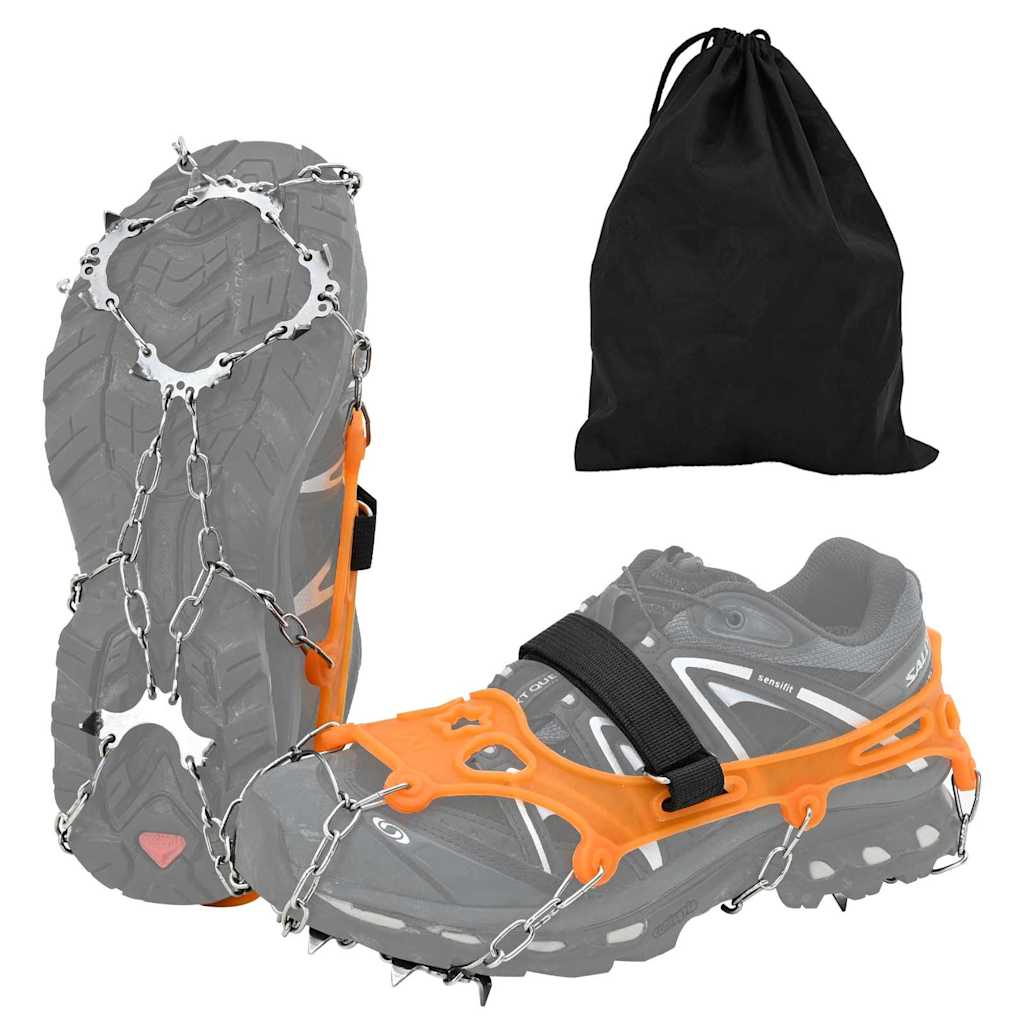 vidaXL Eiskrallen für Schuhe Orange L