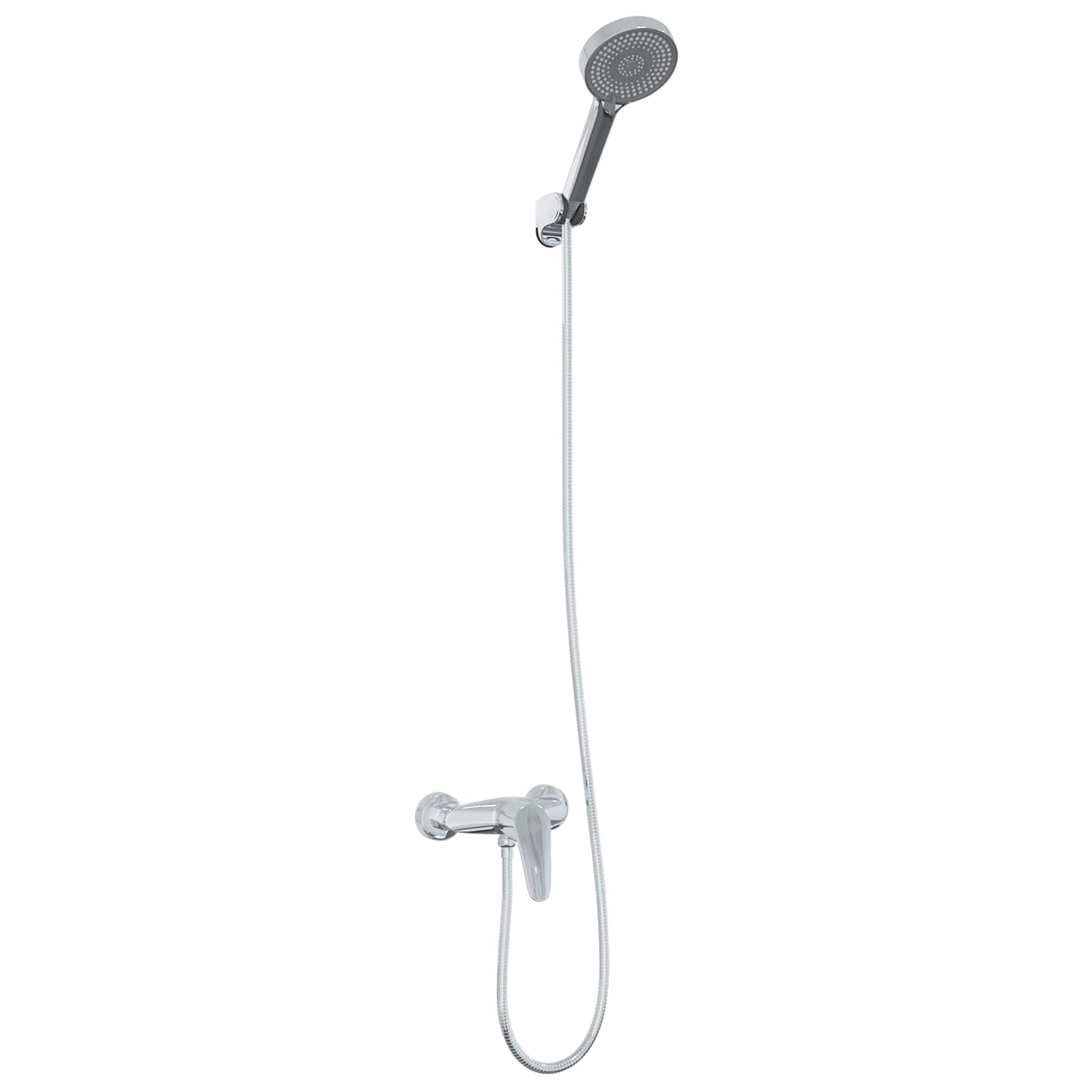 vidaXL Duschkopf Set Chrom G 1 / 2 Zoll
