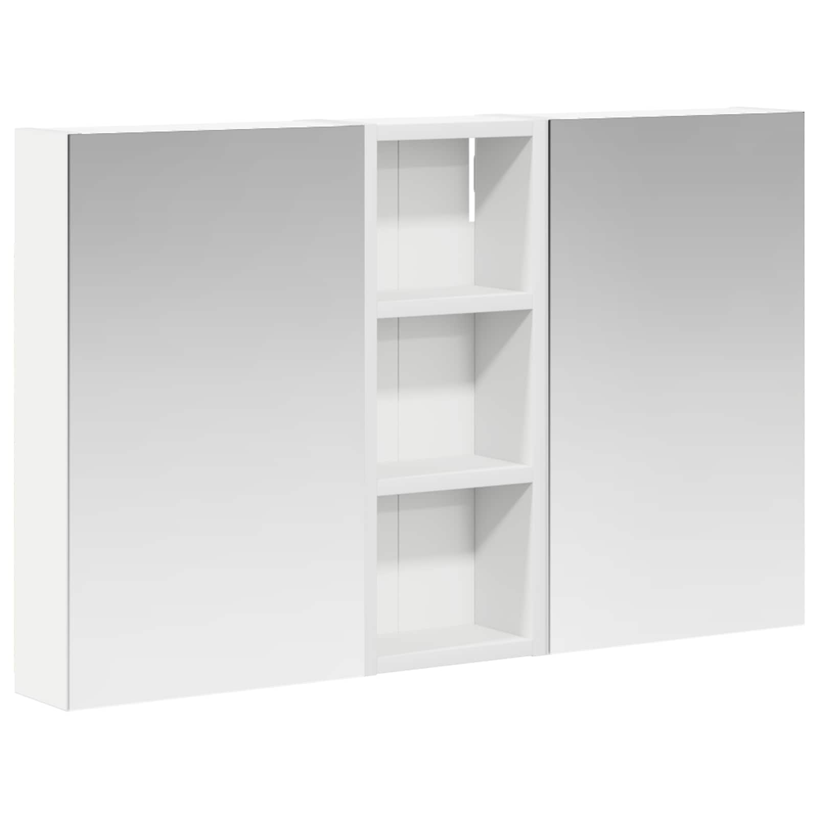 vidaXL Badezimmerschrank-Set 3 pcs 80 x 10,5 x 50 cm Holzwerkstoff