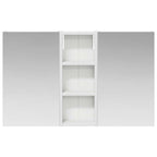 vidaXL Badezimmerschrank-Set 3 pcs 80 x 10,5 x 50 cm Holzwerkstoff