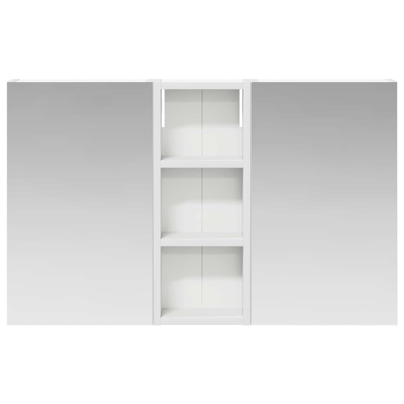 vidaXL Badezimmerschrank-Set 3 pcs 80 x 10,5 x 50 cm Holzwerkstoff