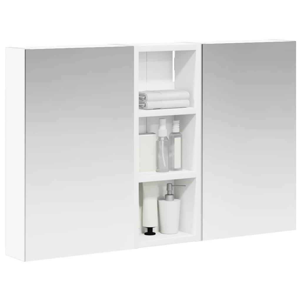 vidaXL Badezimmerschrank-Set 3 pcs 80 x 10,5 x 50 cm Holzwerkstoff