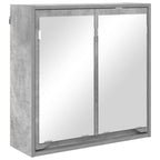 vidaXL Badezimmermöbel-Set mit Regal 4 pcs Beton Grau Holzwerkstoff