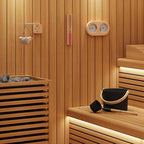 vidaXL Sauna Zubehör Set 5 pcs Schwarz