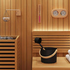 vidaXL Sauna Zubehör Set 5 pcs Schwarz