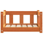 vidaXL Hundebett Wachsbraun 55 x 45 x 28 cm Massives Kiefernholz