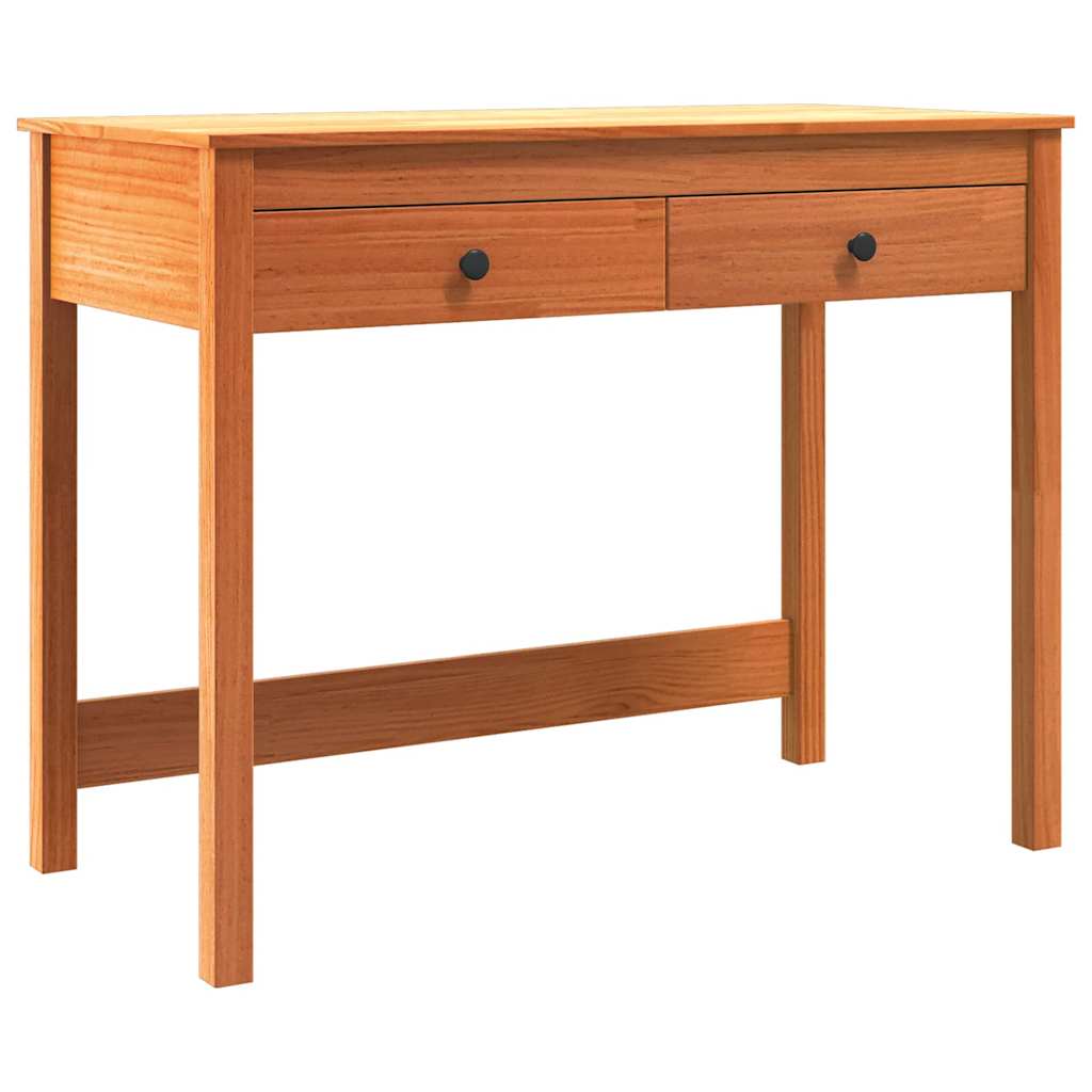 vidaXL Schreibtisch Max Braun 100 x 50 x 78 cm Massives Kiefernholz