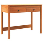 vidaXL Schreibtisch Max Braun 100 x 50 x 78 cm Massives Kiefernholz