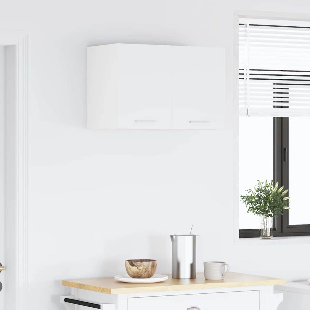 vidaXL Hängeschrank mit Tür 2 pcs Weiß 30 x 31 x 40 cm Holzwerkstoff
