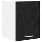 vidaXL Hängeschrank mit Tür Schwarze Eiche und Weiß 30 x 31 x 40 cm