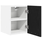 vidaXL Hängeschrank 2 pcs Schwarze Eiche und Weiß 30 x 31 x 40 cm