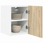 vidaXL Hängeschrank Riga 2 pcs Sonoma-Eiche und Weiß 30 x 31 x 40 cm