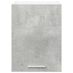 vidaXL Hängeschrank mit Tür 2 pcs Betongrau und Weiß 30 x 31 x 40 cm