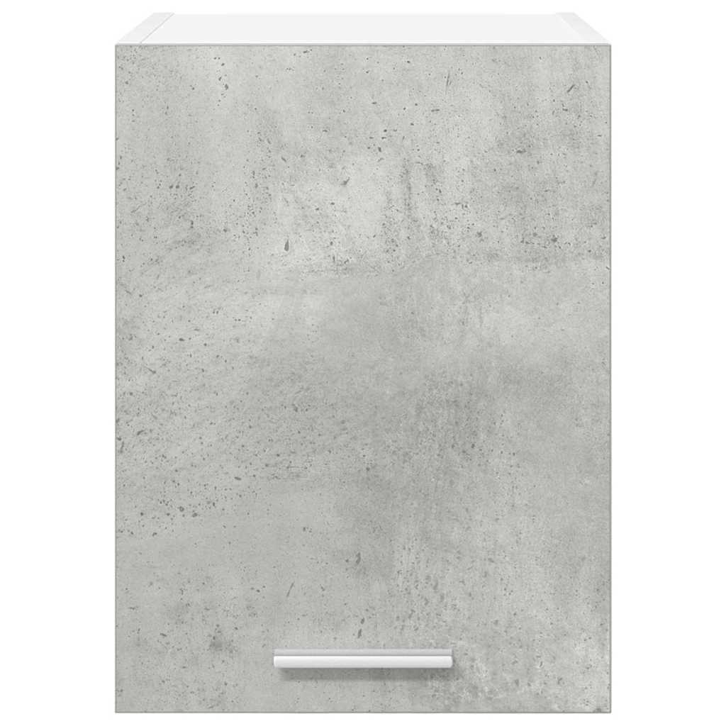 vidaXL Hängeschrank mit Tür 2 pcs Betongrau und Weiß 30 x 31 x 40 cm