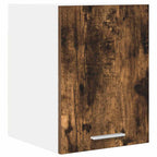 vidaXL Hängeschrank mit Tür Geräucherte Eiche und Weiß 30 x 31 x 40 cm