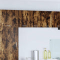 vidaXL Hängeschrank 2 pcs Geräucherte Eiche und Weiß 30 x 31 x 40 cm